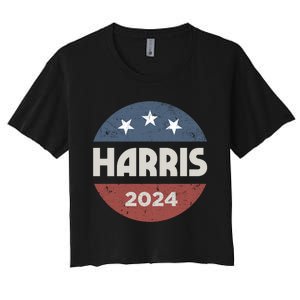 Kamala Harris 2024 For President Campaign Women's Crop Top Tee