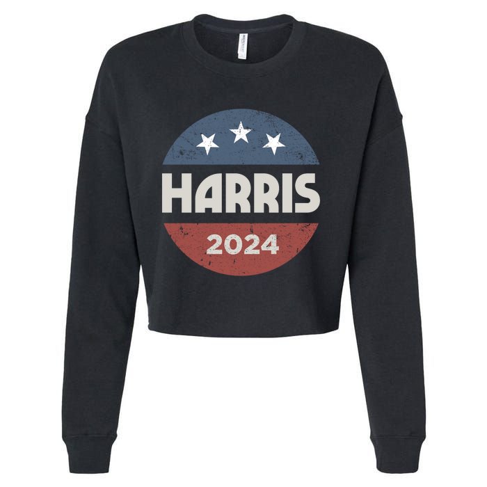 Kamala Harris 2024 For President Campaign Cropped Pullover Crew