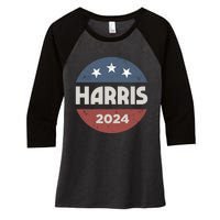 Kamala Harris 2024 For President Campaign Women's Tri-Blend 3/4-Sleeve Raglan Shirt