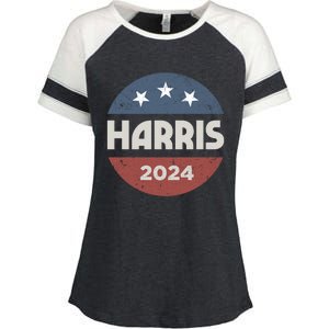 Kamala Harris 2024 For President Campaign Enza Ladies Jersey Colorblock Tee