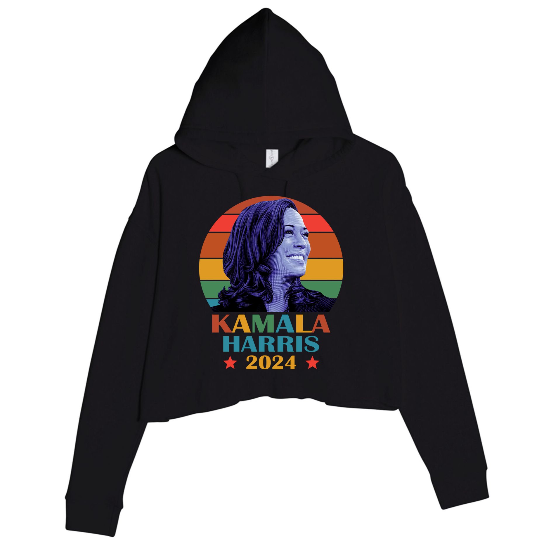 Kamala Harris 2024 Vote President Kamala Election 2024 Crop Fleece Hoodie