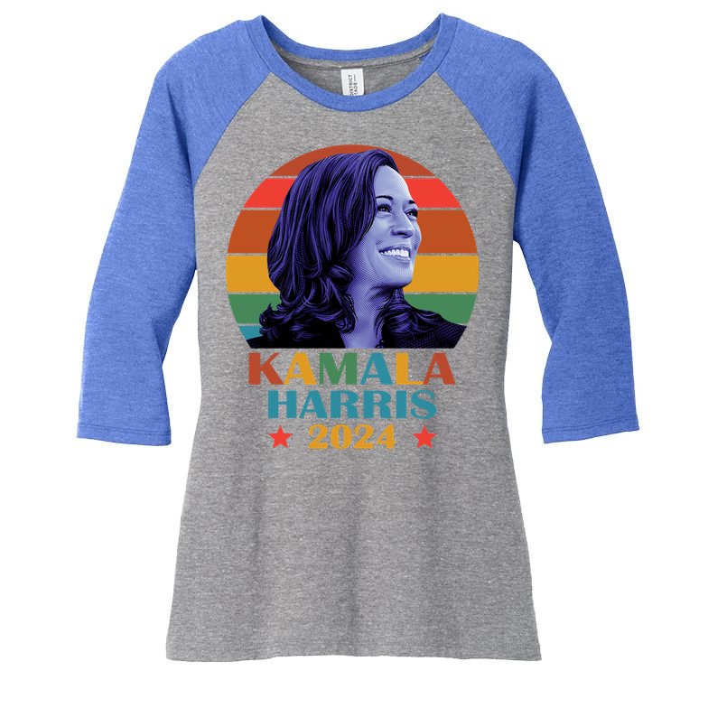 Kamala Harris 2024 Vote President Kamala Election 2024 Women's Tri-Blend 3/4-Sleeve Raglan Shirt