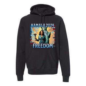 Kamala Harris 2024 For President Campaign Lady Liberty Torch Premium Hoodie