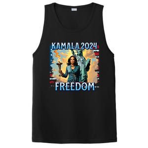 Kamala Harris 2024 For President Campaign Lady Liberty Torch PosiCharge Competitor Tank