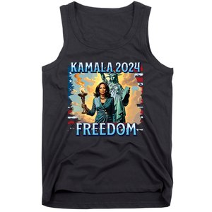 Kamala Harris 2024 For President Campaign Lady Liberty Torch Tank Top