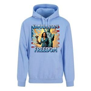 Kamala Harris 2024 For President Campaign Lady Liberty Torch Unisex Surf Hoodie