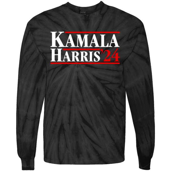 Kamala Harris 2024 For President Campaign Tie-Dye Long Sleeve Shirt