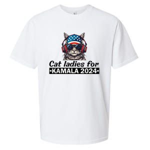 Kamala Harris 2024 Cat Lady Voting Cats Feminine Sueded Cloud Jersey T-Shirt