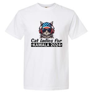 Kamala Harris 2024 Cat Lady Voting Cats Feminine Garment-Dyed Heavyweight T-Shirt