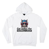 Kamala Harris 2024 Cat Lady Voting Cats Feminine Hoodie