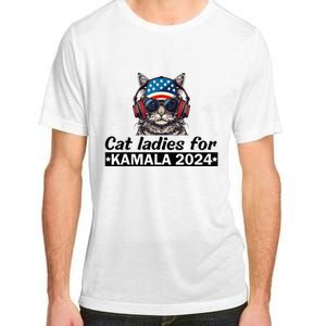 Kamala Harris 2024 Cat Lady Voting Cats Feminine Adult ChromaSoft Performance T-Shirt