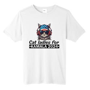 Kamala Harris 2024 Cat Lady Voting Cats Feminine Tall Fusion ChromaSoft Performance T-Shirt