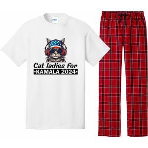 Kamala Harris 2024 Cat Lady Voting Cats Feminine Pajama Set