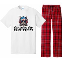 Kamala Harris 2024 Cat Lady Voting Cats Feminine Pajama Set