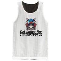 Kamala Harris 2024 Cat Lady Voting Cats Feminine Mesh Reversible Basketball Jersey Tank