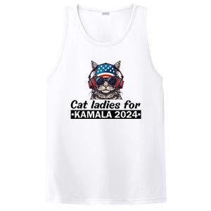 Kamala Harris 2024 Cat Lady Voting Cats Feminine PosiCharge Competitor Tank