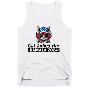 Kamala Harris 2024 Cat Lady Voting Cats Feminine Tank Top