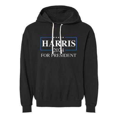 Kamala Harris 2024 For President Election Campaign Garment-Dyed Fleece Hoodie