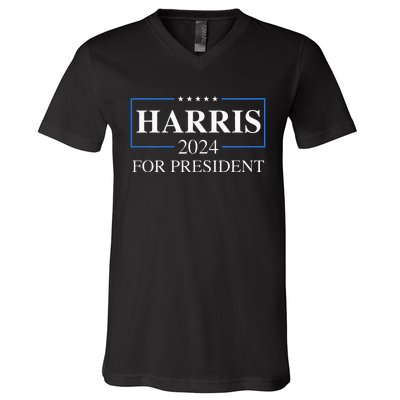 Kamala Harris 2024 For President Election Campaign V-Neck T-Shirt