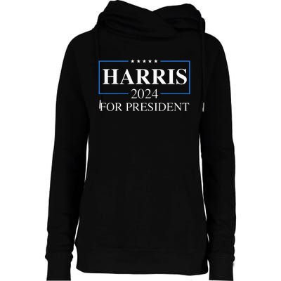 Kamala Harris 2024 For President Election Campaign Womens Funnel Neck Pullover Hood