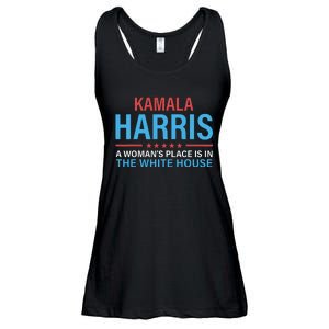 Kamala Harris 2024 A Womans Place Is In The White House Ladies Essential Flowy Tank