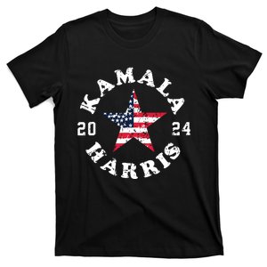 Kamala Harris 2024 President American Flag Vote Kamala T-Shirt