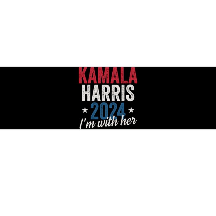 Kamala Harris 2024 Support IM With Her Kamala Harris 2024 Bumper Sticker