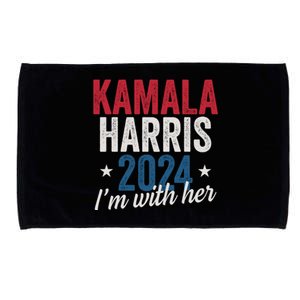 Kamala Harris 2024 Support IM With Her Kamala Harris 2024 Microfiber Hand Towel