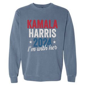 Kamala Harris 2024 Support IM With Her Kamala Harris 2024 Garment-Dyed Sweatshirt