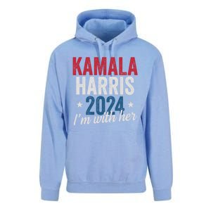 Kamala Harris 2024 Support IM With Her Kamala Harris 2024 Unisex Surf Hoodie