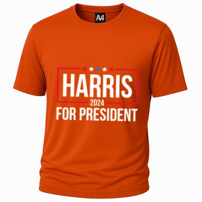 Kamala Harris 2024 Us Flag Democratic President Gift Cooling Performance Crew T-Shirt