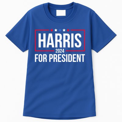 Kamala Harris 2024 Us Flag Democratic President Gift Tall T-Shirt