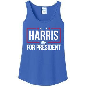 Kamala Harris 2024 Us Flag Democratic President Gift Ladies Essential Tank