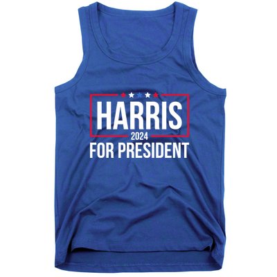 Kamala Harris 2024 Us Flag Democratic President Gift Tank Top