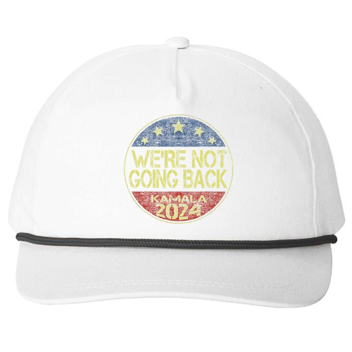 Kamala Harris 2024 For President Campaign Snapback Five-Panel Rope Hat