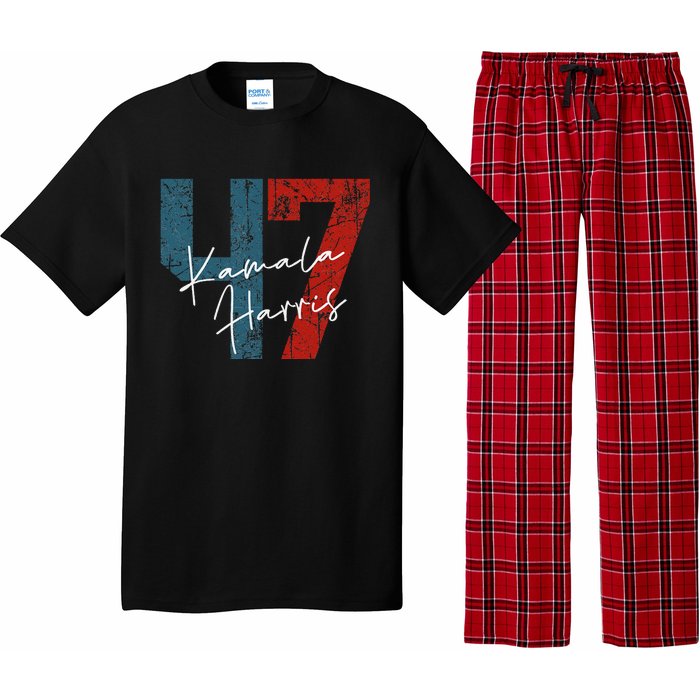 Kamala Harris 2024 47th President Save Democracy Us Flag Pajama Set