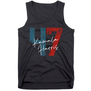 Kamala Harris 2024 47th President Save Democracy Us Flag Tank Top