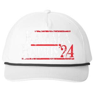 Kamala Harris 2024 For President Campaign Snapback Five-Panel Rope Hat