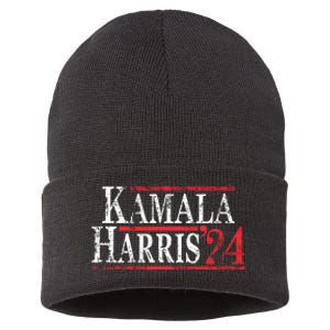 Kamala Harris 2024 For President Campaign Sustainable Knit Beanie