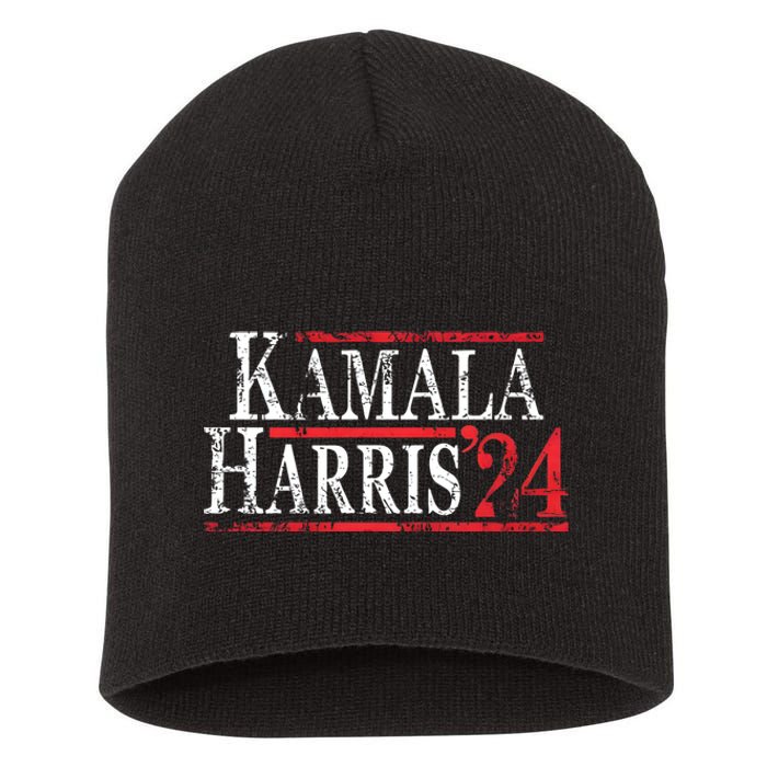 Kamala Harris 2024 For President Campaign Short Acrylic Beanie