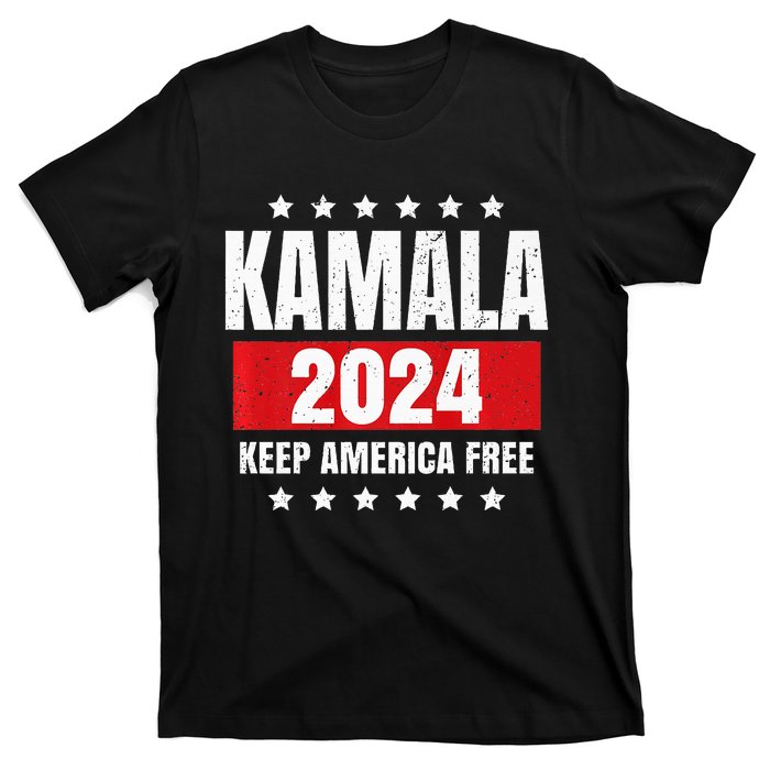 Kamala Harris 2024 Keep America Free Pro Kamala 2024 T-Shirt