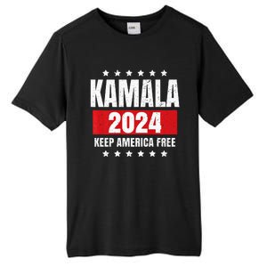 Kamala Harris 2024 Keep America Free Pro Kamala 2024 Tall Fusion ChromaSoft Performance T-Shirt