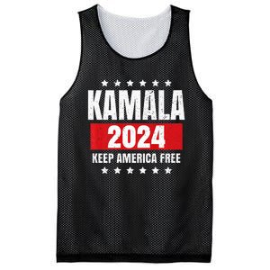 Kamala Harris 2024 Keep America Free Pro Kamala 2024 Mesh Reversible Basketball Jersey Tank