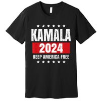 Kamala Harris 2024 Keep America Free Pro Kamala 2024 Premium T-Shirt