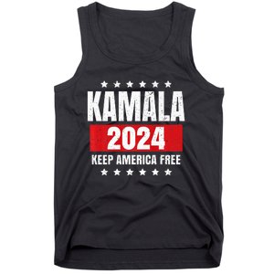 Kamala Harris 2024 Keep America Free Pro Kamala 2024 Tank Top