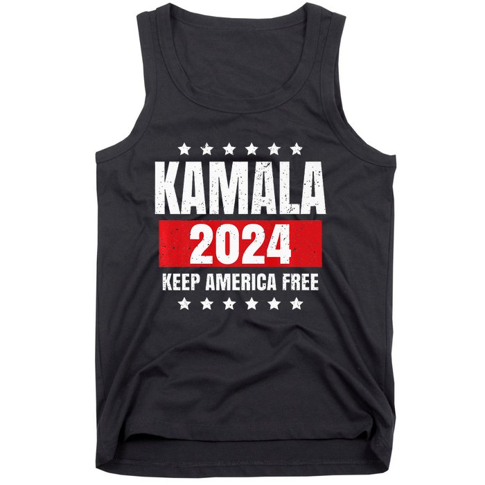 Kamala Harris 2024 Keep America Free Pro Kamala 2024 Tank Top