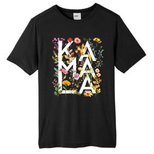 Kamala Harris 2024 Election Floral Flowers Tall Fusion ChromaSoft Performance T-Shirt