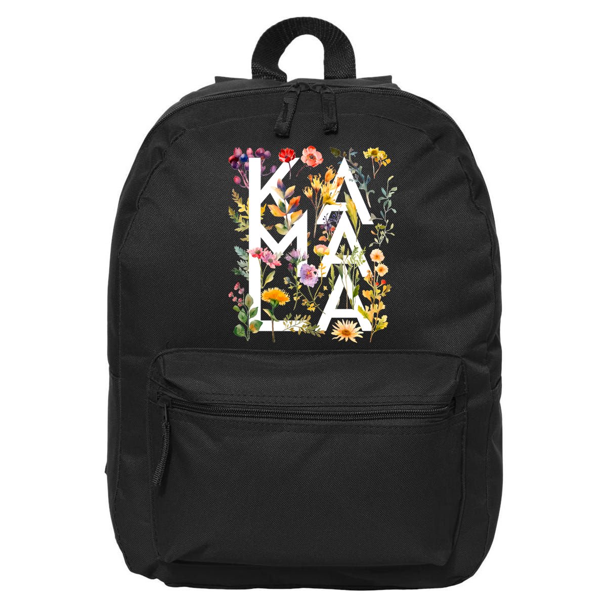 Kamala Harris 2024 Election Floral Flowers 16 in Basic Backpack