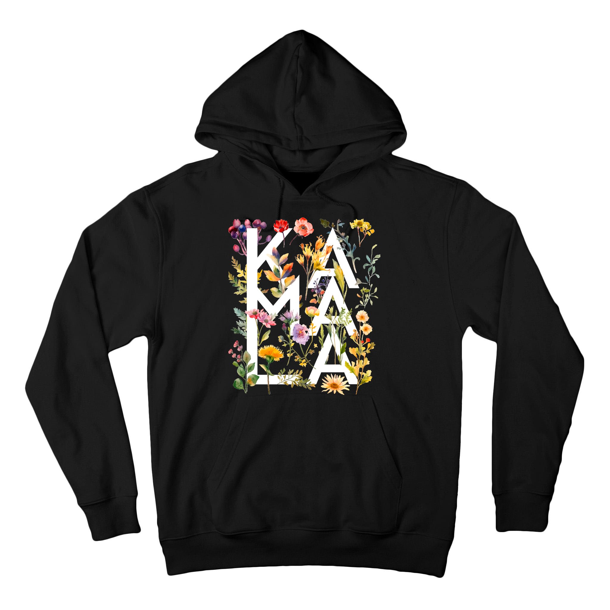 Kamala Harris 2024 Election Floral Flowers Tall Hoodie
