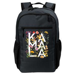 Kamala Harris 2024 Election Floral Flowers Daily Commute Backpack